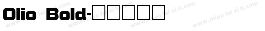 Olio Bold字体转换
